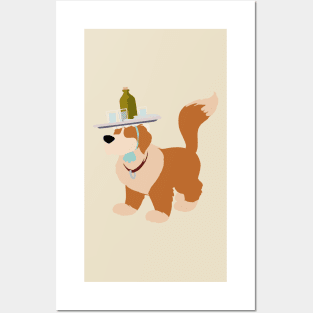 St. Bernard For A Nanny Posters and Art